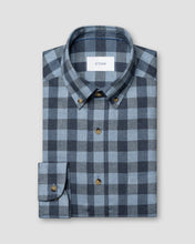 Load image into Gallery viewer, Eton Block Check Flannel Shirt