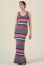 Load image into Gallery viewer, Velvet Valentina Zig Zag Stripe Dress