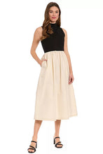 Load image into Gallery viewer, London Times Mock Neck Two Fer Dress