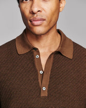 Load image into Gallery viewer, Billy Reid Long-Sleeve Step Jacquard Sweater Polo