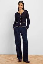 Load image into Gallery viewer, Nic + Zoe Trimmed Mesh Cardigan