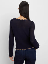 Load image into Gallery viewer, Nic + Zoe Trimmed Mesh Cardigan