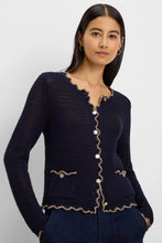 Load image into Gallery viewer, Nic + Zoe Trimmed Mesh Cardigan