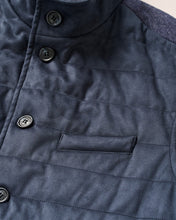Load image into Gallery viewer, Johnnie-O Sutter Quilted Faux Suede Puffer Vest
