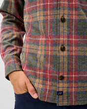 Load image into Gallery viewer, Johnnie-O Yule Tartan Knitted Flannel Shirt