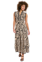 Load image into Gallery viewer, London Times Palm Print Maxi Dress