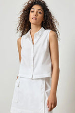 Load image into Gallery viewer, Lilla P Eyelet Collar Sleeveless Shirt