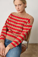 Load image into Gallery viewer, Lilla P Stripe Stitch Sweater