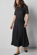 Load image into Gallery viewer, Lilla P Short Sleeve Sparkle Sweater