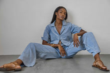 Load image into Gallery viewer, Lilla P Denim Cuffed Shirt