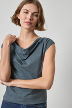 Load image into Gallery viewer, Lilla P Drape Neck Wedge Top