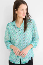 Load image into Gallery viewer, Nic + Zoe Geo Steps Chiffon Shirt