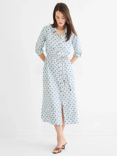 Load image into Gallery viewer, Nic + Zoe Clipped Dot Liana Shirt Dress