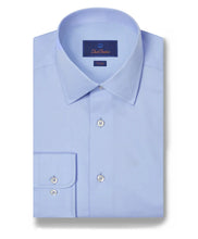 Load image into Gallery viewer, David Donahue Super Fine Twill Dress Shirt