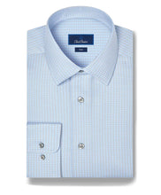 Load image into Gallery viewer, David Donahue Mini Check Dress Shirt