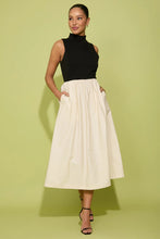 Load image into Gallery viewer, London Times Mock Neck Two Fer Dress
