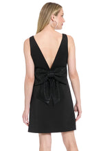 Load image into Gallery viewer, Maggy London A Line Mini Dress W Embellished Bow