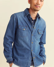 Load image into Gallery viewer, Billy Reid Shoals Denim Shirt