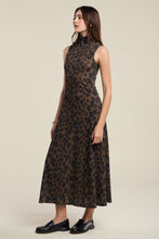 Load image into Gallery viewer, Velvet Jersey Leopard Print Kelestine Dress