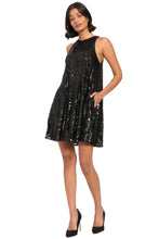 Load image into Gallery viewer, London Times Sequin A Line Dress