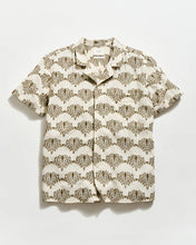Load image into Gallery viewer, Billy Reid Short Sleeve Botanical Jacquard Camp Shirt
