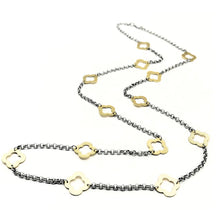 Load image into Gallery viewer, Erin Gray Allure Gold Clover Long Necklace

