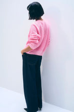 Load image into Gallery viewer, White &amp; Warren Cashmere Two Tone Mesh Sweatshirt
