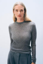 Load image into Gallery viewer, White &amp; Warren Superfine Waffle Crewneck Sweater
