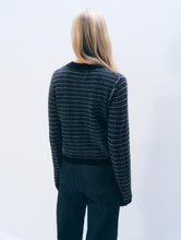 Load image into Gallery viewer, White &amp; Warren Cashmere Striped Longsleeve Thermal
