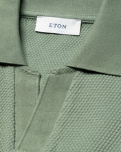 Load image into Gallery viewer, Eton Waffle Open Collar Polo Shirt
