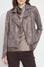 Load image into Gallery viewer, Lysse Amelia Printed Vegan Suede Moto Jacket
