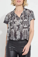 Load image into Gallery viewer, Lysse Katya Folded Neck Short Sleeve Top
