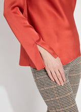 Load image into Gallery viewer, Lysse Hammered Satin High Cowl Neck Blouse
