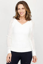 Load image into Gallery viewer, Elliott Lauren Open Mind V Neck Sweater
