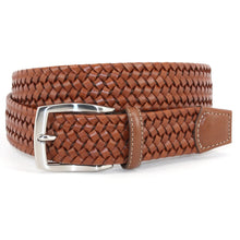 Load image into Gallery viewer, Torino Italian Woven Stretch Leather Belt
