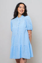 Load image into Gallery viewer, Velvet Textured Gauze Hilson Dress
