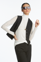 Load image into Gallery viewer, Elliott Lauren Pinstripe Button Front Vest
