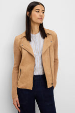 Load image into Gallery viewer, Nic + Zoe Mixed Media Moto Jacket
