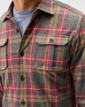 Load image into Gallery viewer, Johnnie-O Yule Tartan Knitted Flannel Shirt
