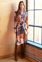 Load image into Gallery viewer, Finley Franchesca Etruscan Scroll Midi Dress
