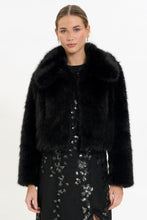 Load image into Gallery viewer, Maggy London Faux Fur Cropped Jacket

