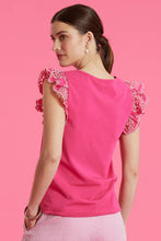 Load image into Gallery viewer, Tyler Boe Erin Eyelet Sleeve Tee

