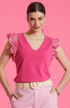 Load image into Gallery viewer, Tyler Boe Erin Eyelet Sleeve Tee
