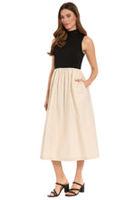 Load image into Gallery viewer, London Times Mock Neck Two Fer Dress
