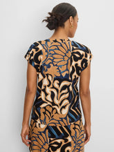 Load image into Gallery viewer, Nic + Zoe Deco Blooms Cap Sleeve Tee

