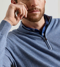 Load image into Gallery viewer, Peter Millar Canton Stripe Quarter Zip Sweater
