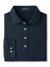 Load image into Gallery viewer, Peter Millar Ashby Silk Cotton Longsleeve Polo
