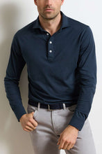 Load image into Gallery viewer, Peter Millar Ashby Silk Cotton Longsleeve Polo
