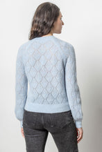 Load image into Gallery viewer, Lilla P Easy Pointelle Crewneck Sweater
