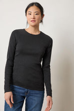 Load image into Gallery viewer, Lilla P Rib Slub Long Sleeve Crew
